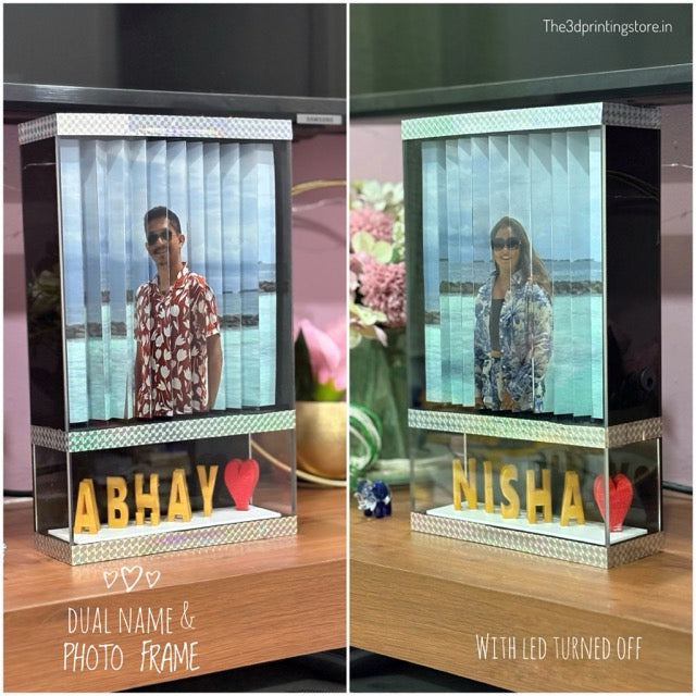 DUAL NAME & PHOTO FRAME