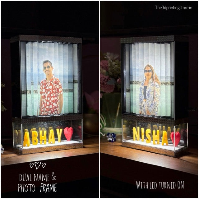 DUAL NAME & PHOTO FRAME