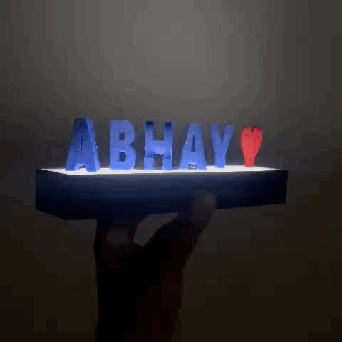 Dual Name Plank with Light