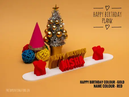 Happy Birthday Plank The 3D Printing Store India