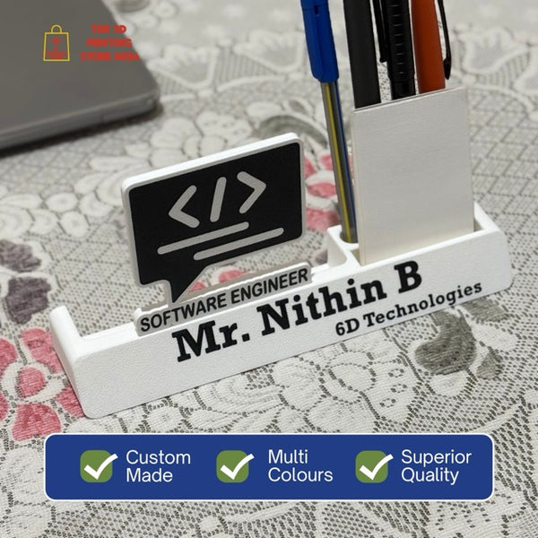 SOFTWARE ENGINEER - Desk Name Plank β The 3D Printing Store India