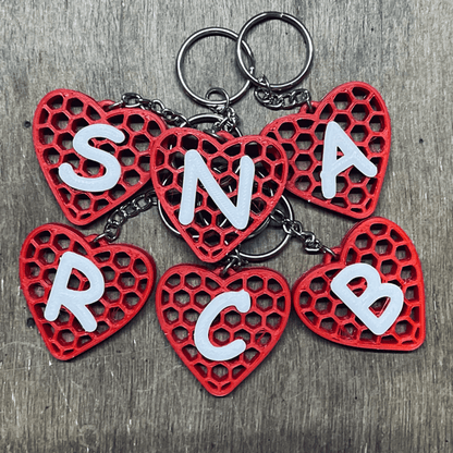 Heart Keychain Pack of 2 The 3D Printing Store India