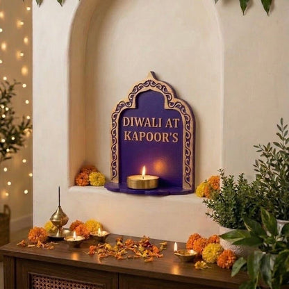Personalized Diya Holder - Royal