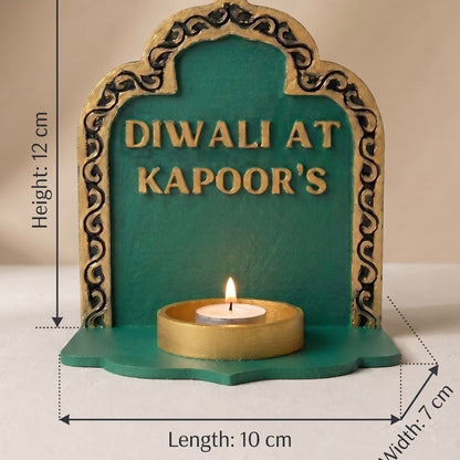 Personalized Diya Holder - Royal