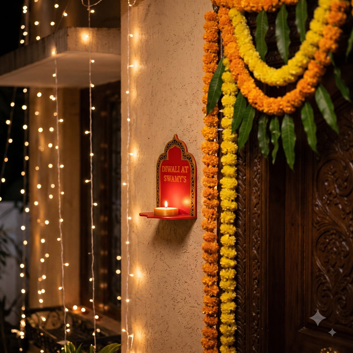 Personalized Diya Holder - Royal