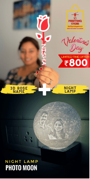 COMBO - NIGHT LAMP and 3D ROSE