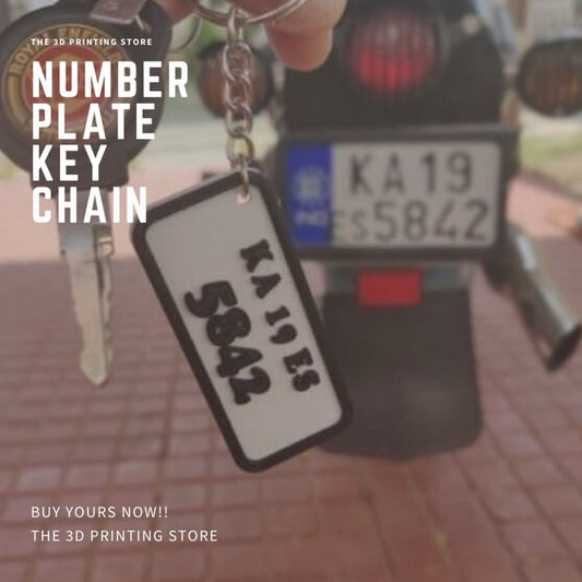 Number Plate Keychain