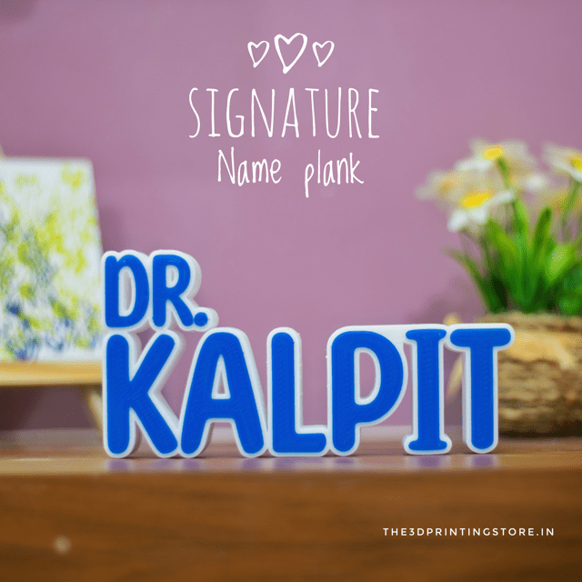 Signature Name Plank