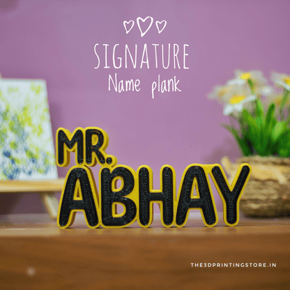 Signature Name Plank