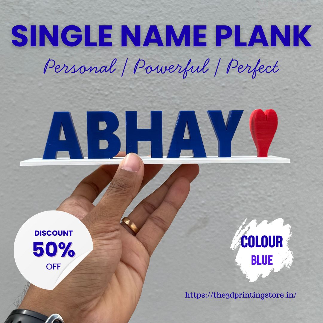 Single Name Plank – The 3D Printing Store India