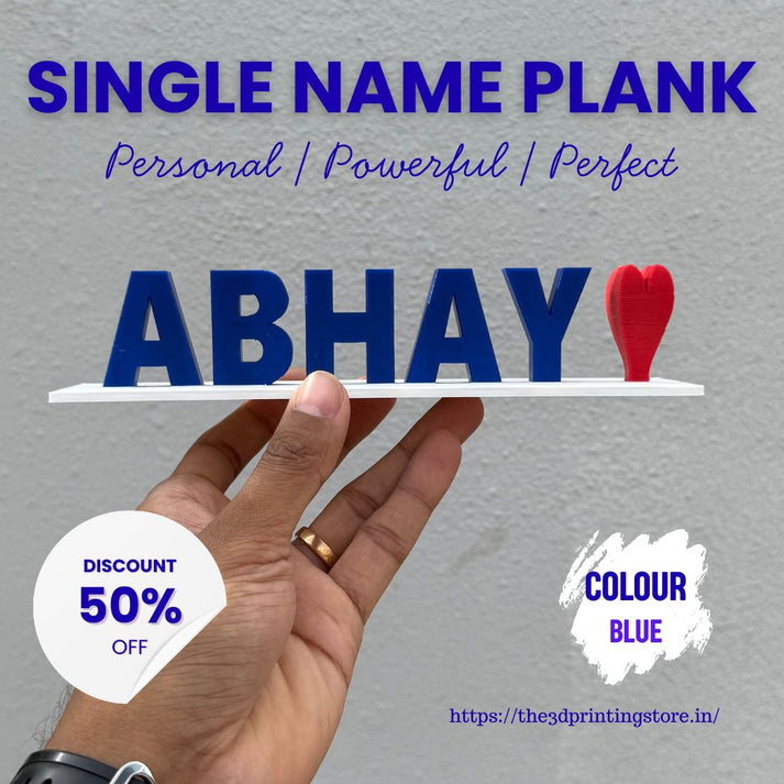 Single Name Plank – The 3D Printing Store India