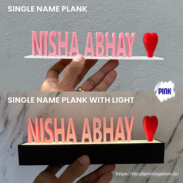 Single Name Plank – The 3D Printing Store India