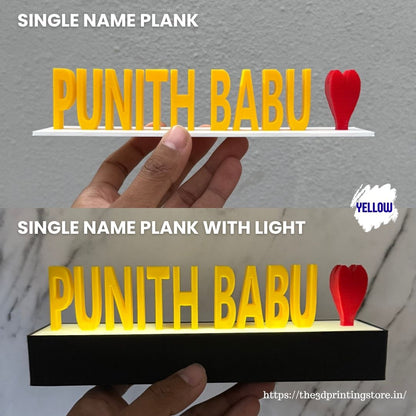 Single Name Plank