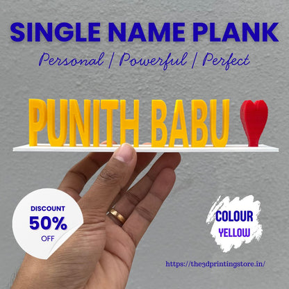 Single Name Plank