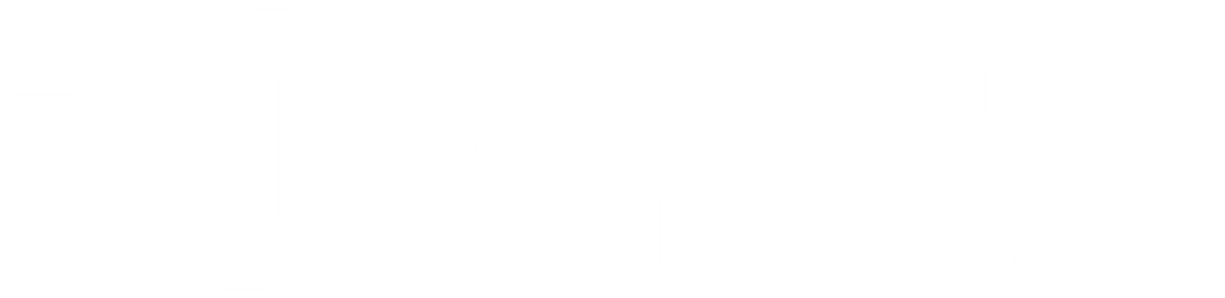 The 3D Printing Store India logo, white