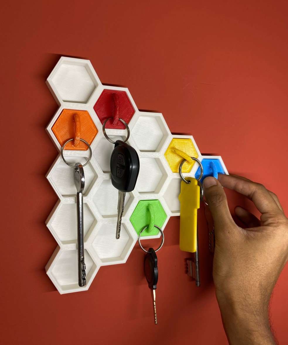 Hexa Keyholder 3D Printing Store India